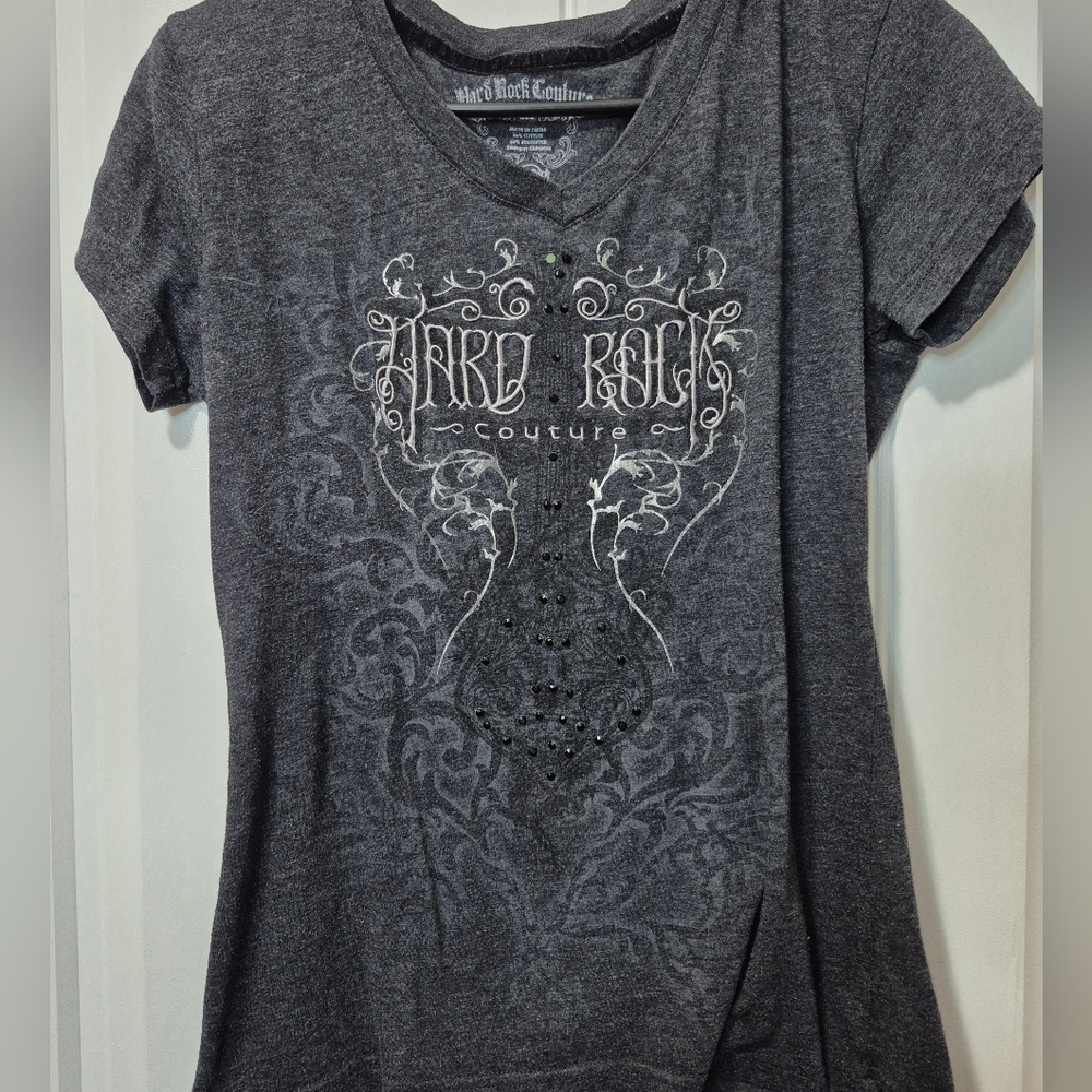 Womens Y2K Hard Rock Couture Hard Rock Cafe T Shirt Size Medium